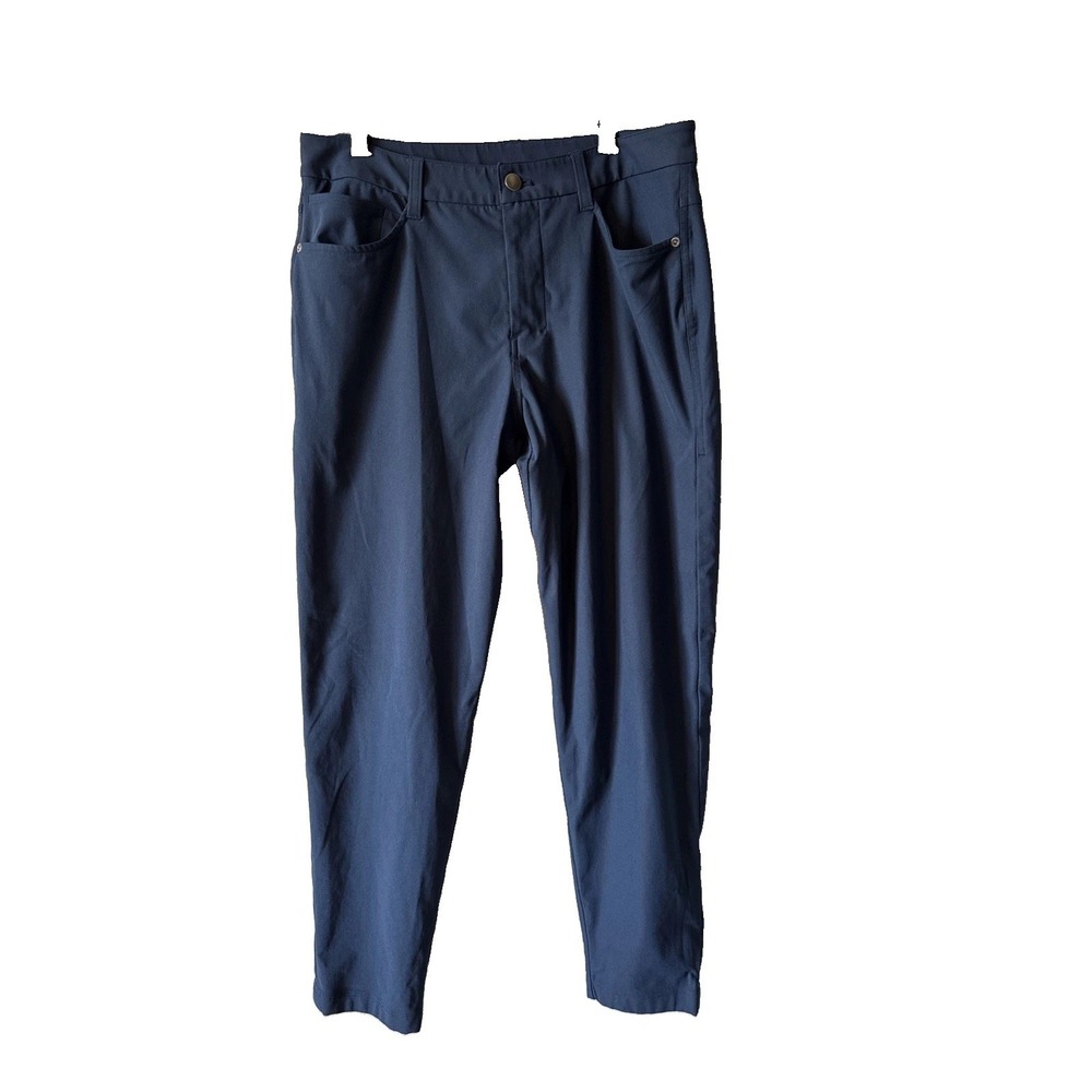 Lululemon ABC Slim-Fit Trouser 30 Warpstreme Blue Mens Pants LM5AQRS